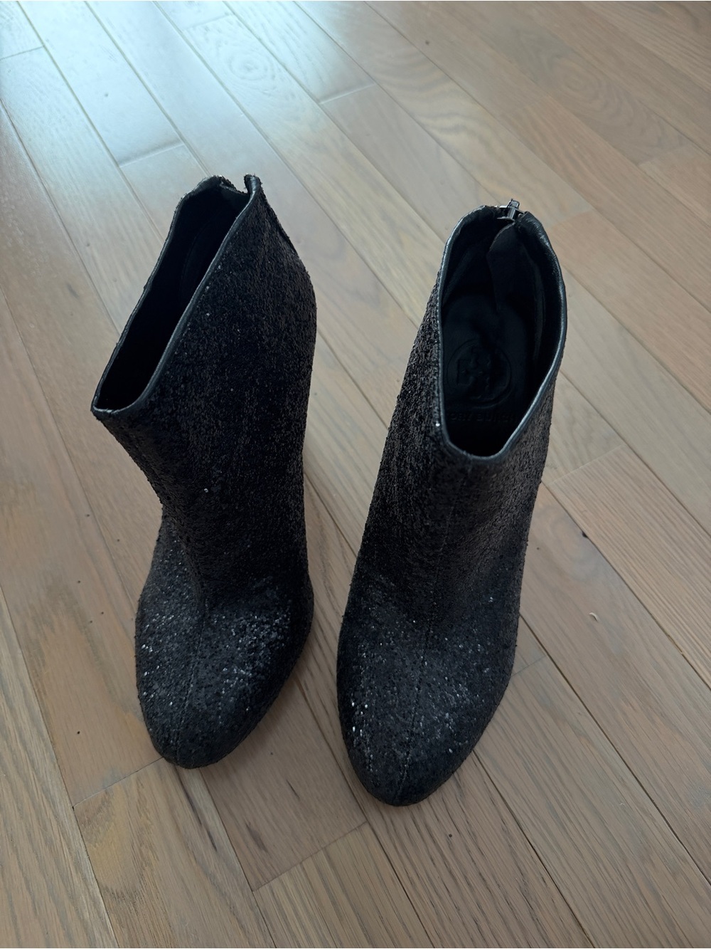 Tory Burch Corbet Black Glitter Bootie